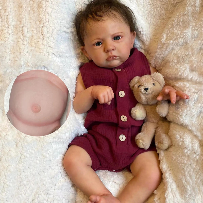 Boneco Reborn Realista Marquinhos Vinil Siliconado